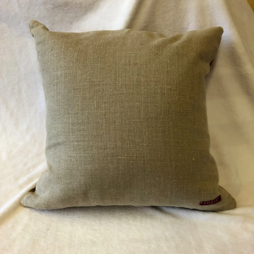 Iosis by Yves Delorme pillow cover colorful stripes made in France 18" square - Picture 2 of 4